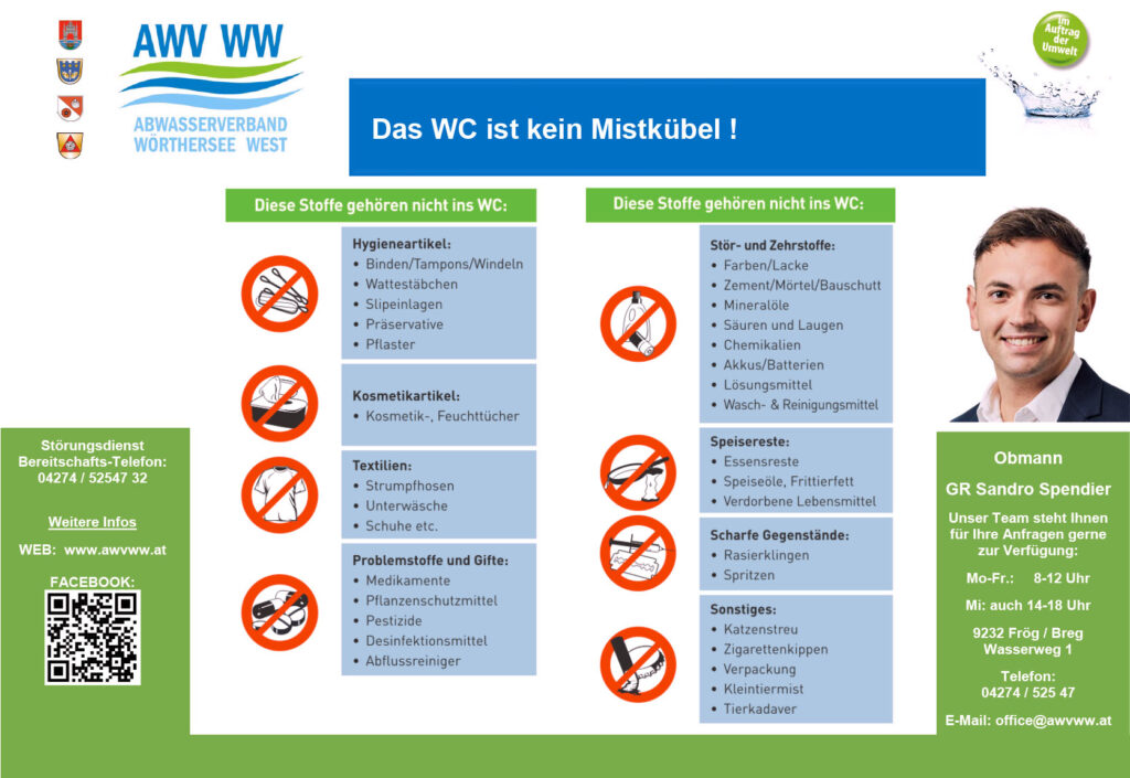 Das WC ist kein Mistkübel